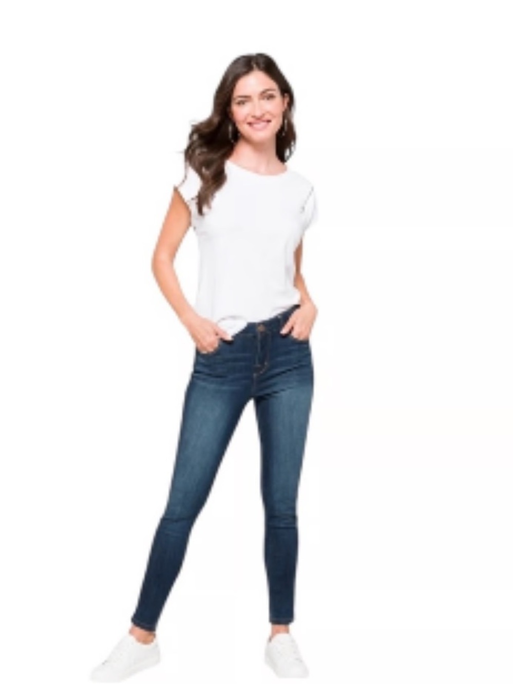 1822 high rise Annetta Stretch ankle Skinny Jeans